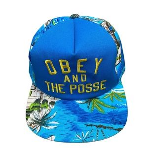 ✨Host Pick!✨ OBEY and the Posse Hat, Hawaiian print